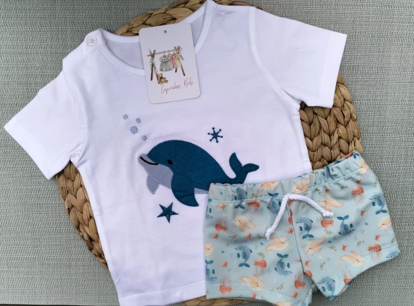 CONJUNTO DE BAÑO BALLENA, NIÑO