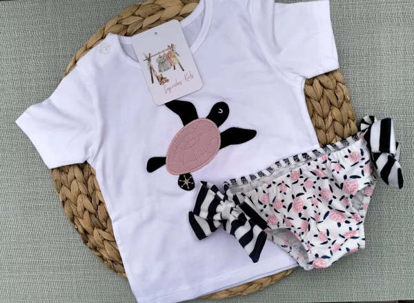 CONJUNTO DE BAÑO TORTUGA, NIÑA