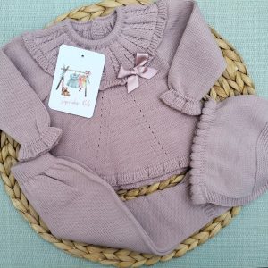 CONJUNTO POLAINA, MAQUILLAJE EMPOLVADO
