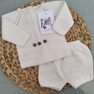 CONJUNTO DOS PIEZAS, CRUDO