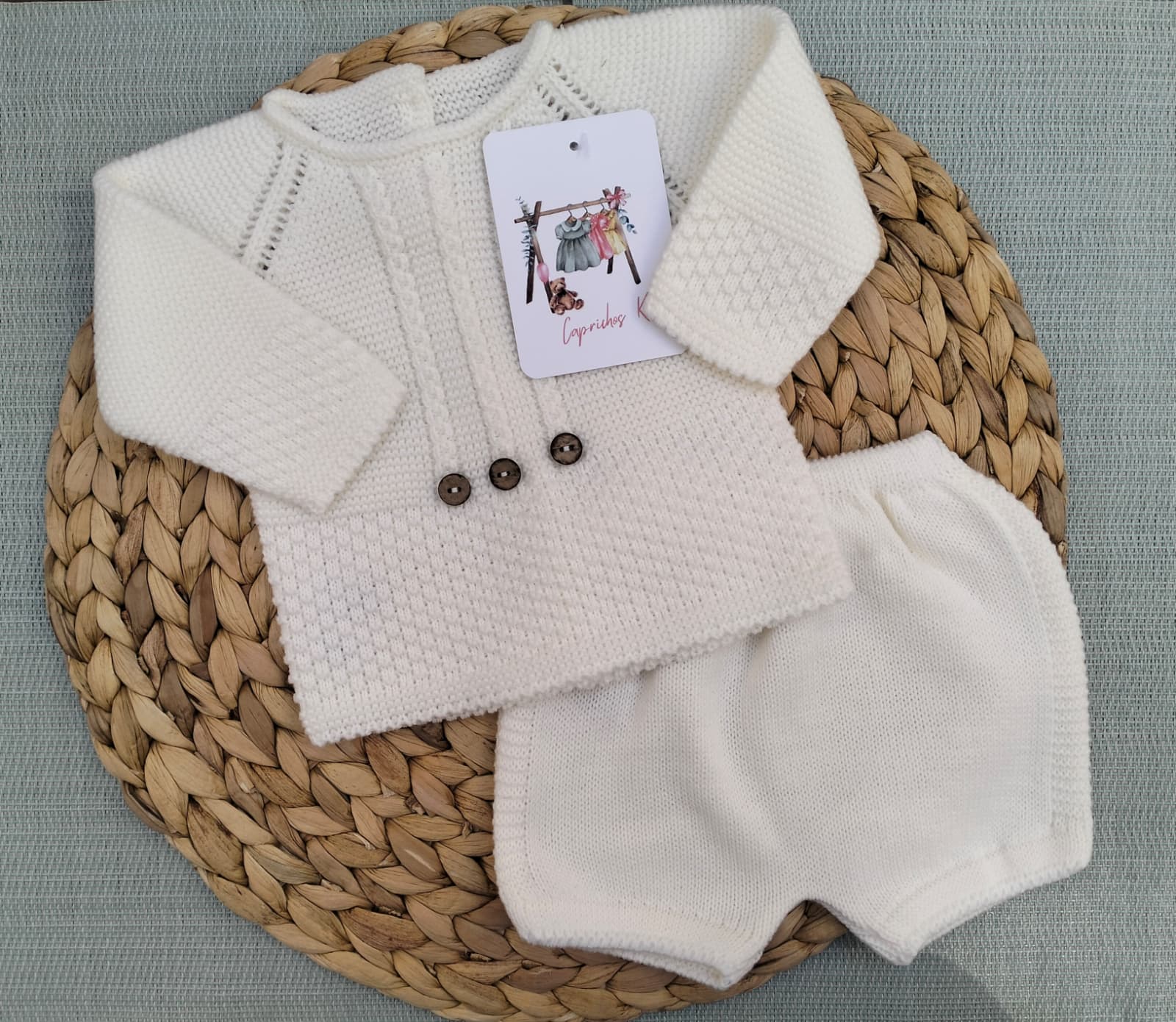 CONJUNTO DOS PIEZAS, CRUDO