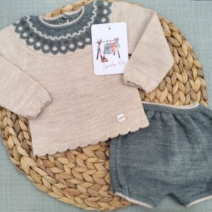 CONJUNTO DOS PIEZAS, CRUDO/HIELO
