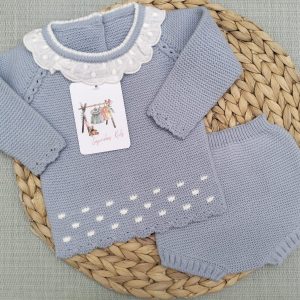 CONJUNTO DOS PIEZAS CON CUELLO, BRISA