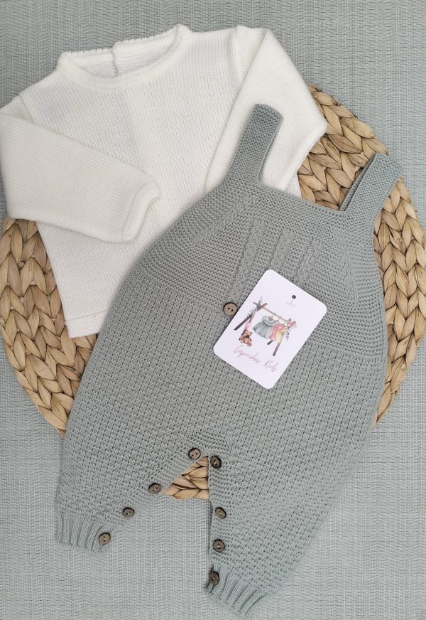 PETO Y JERSEY, VERDE EMPOLVADO