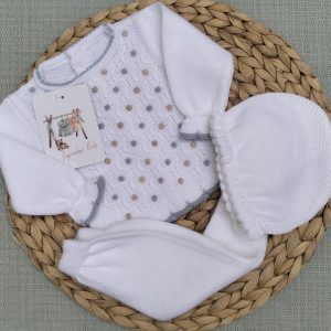 CONJUNTO POLAINA GARBANCITO, BLANCO