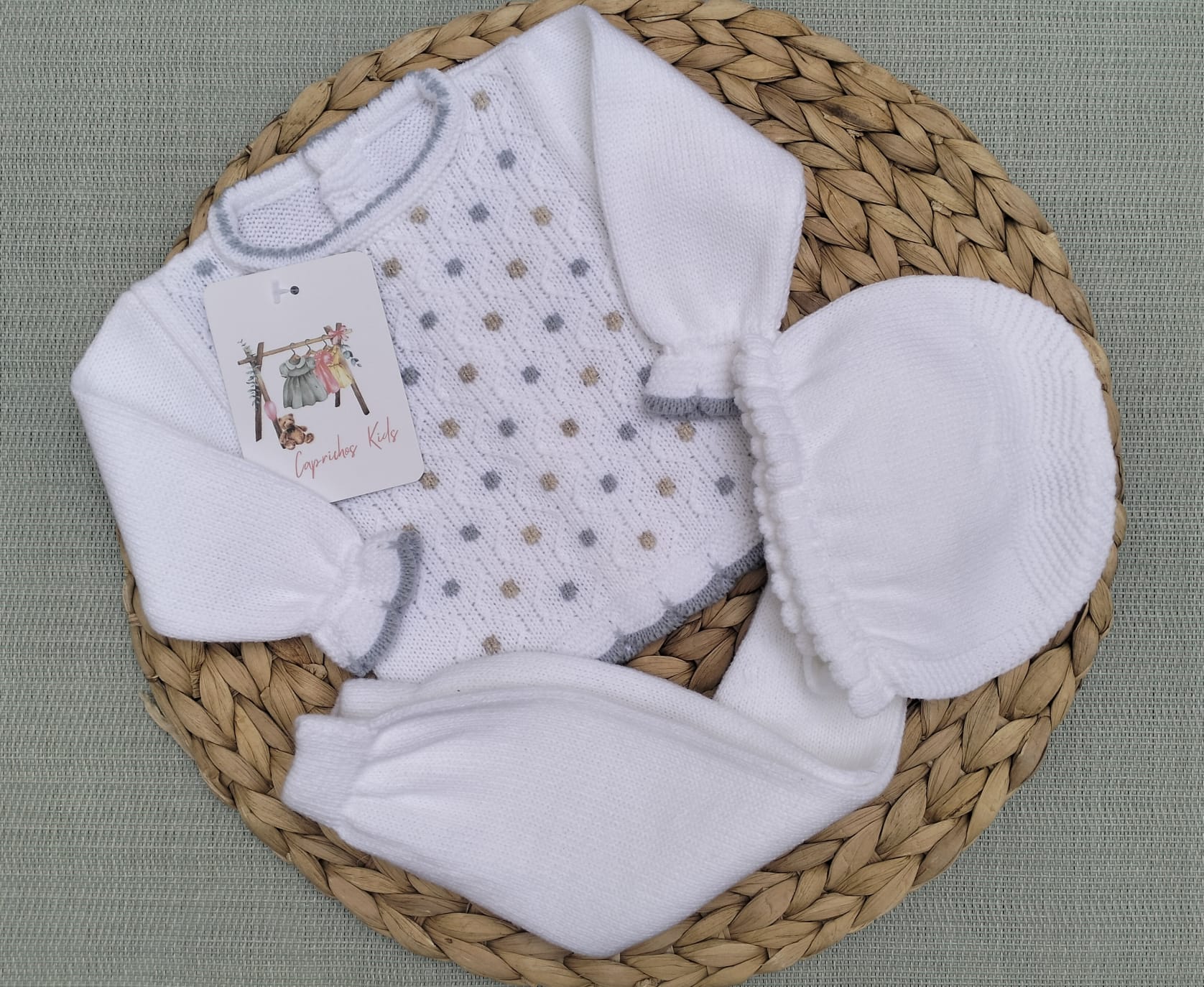 CONJUNTO POLAINA GARBANCITO, BLANCO