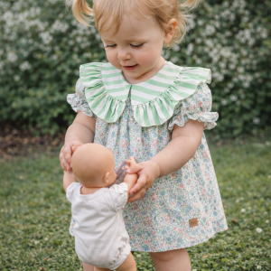 VESTIDO CUELLO RAYAS